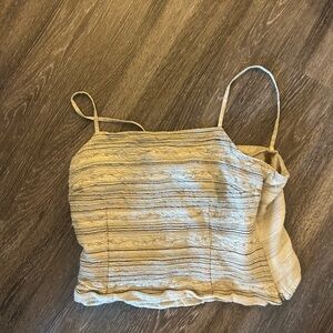 Vintage bohemian embroidered blouse tank top